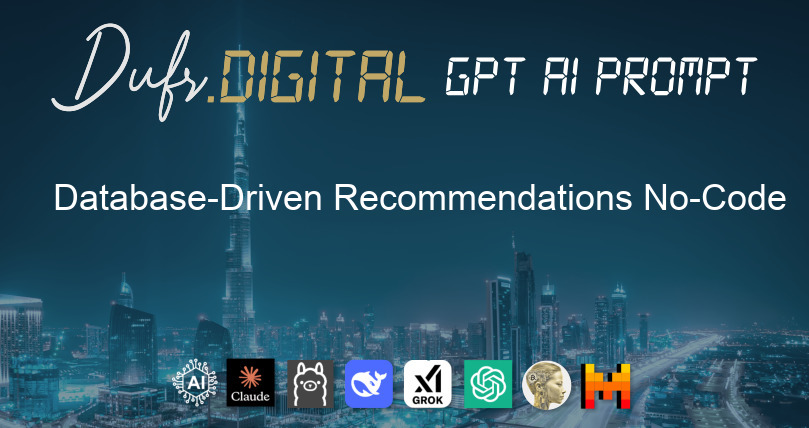 Database-Driven Recommendations No-Code