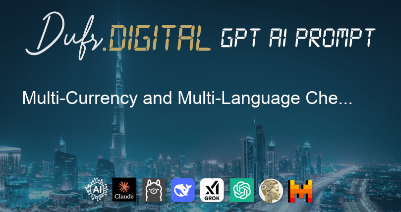 Multi-Currency and Multi-Language Checkout