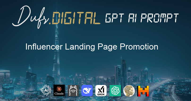 Influencer Landing Page Promotion