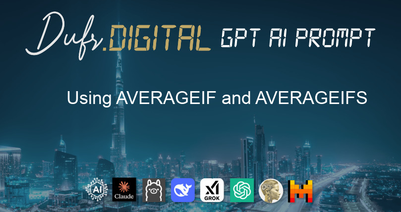 Using AVERAGEIF and AVERAGEIFS