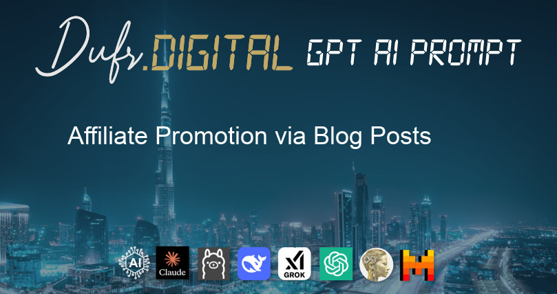 Affiliate Promotion via Blog Posts