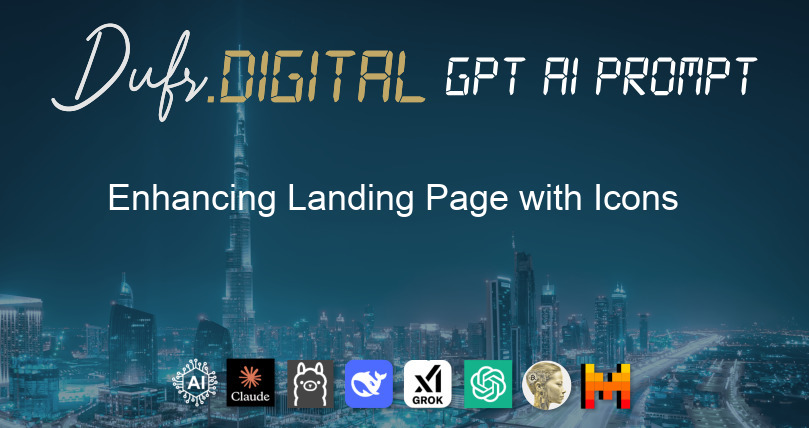 Enhancing Landing Page with Icons