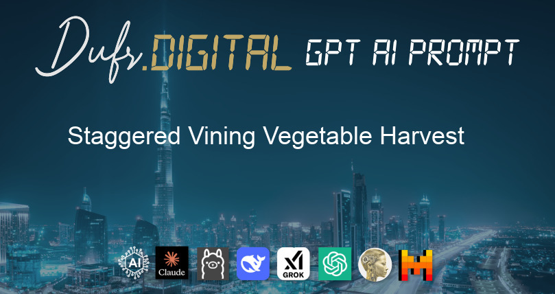 Staggered Vining Vegetable Harvest