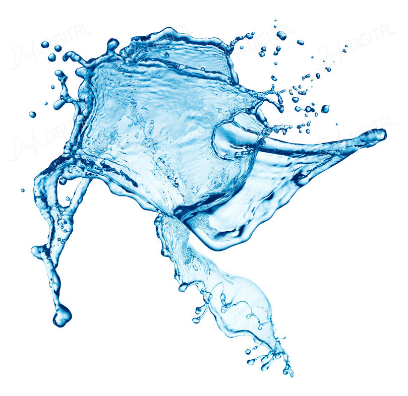 Splashing Blue Water