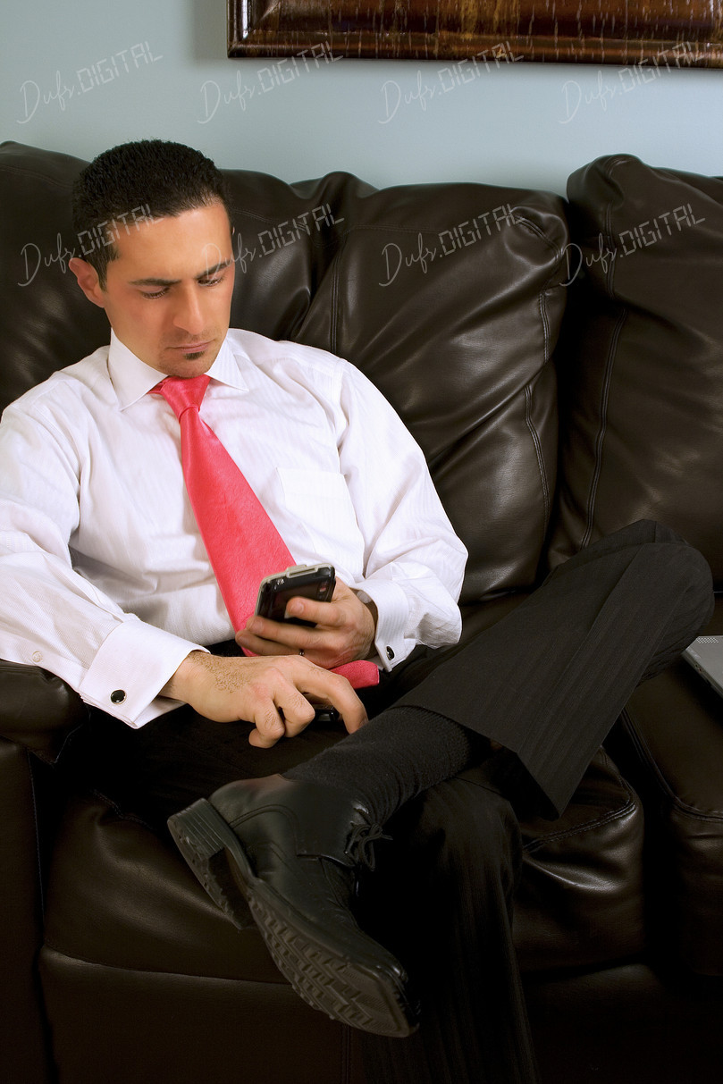 Businessman Using Smartphone