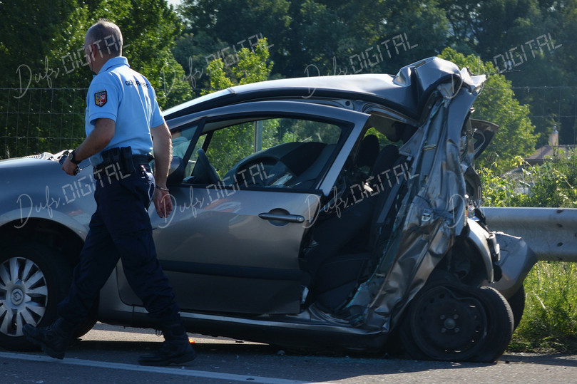 Police at Car Accident