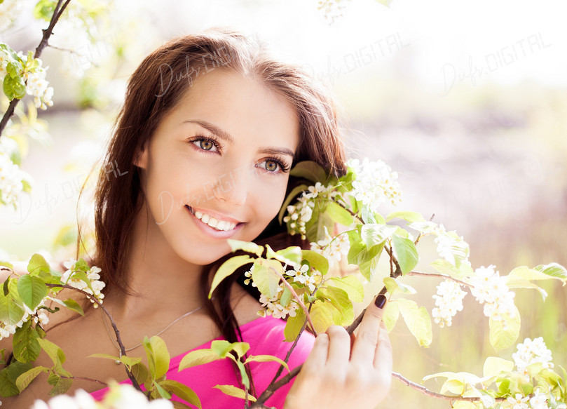 Joyful Woman in Nature