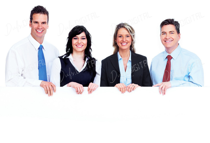 Corporate Team Smiling Together