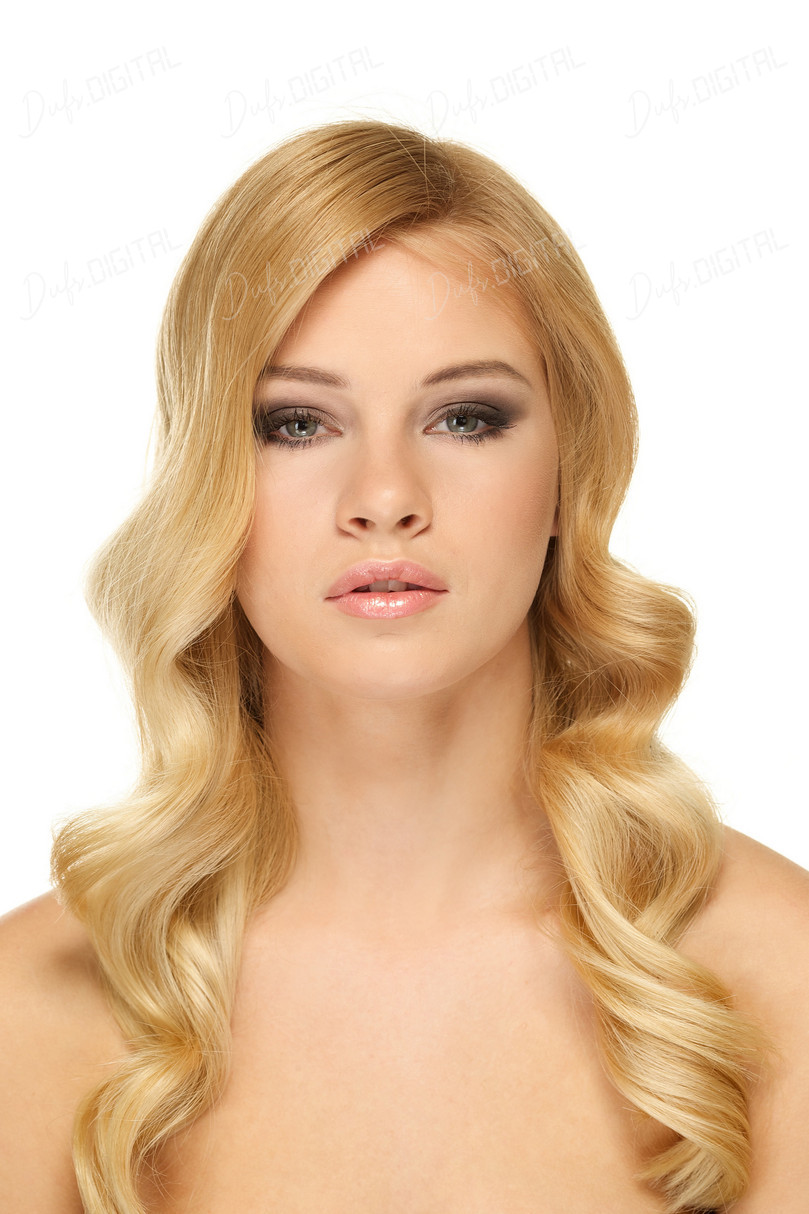 Elegant Blonde Model