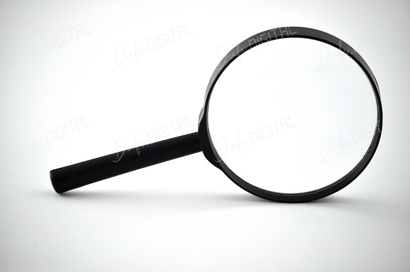 Magnifying Glass on White