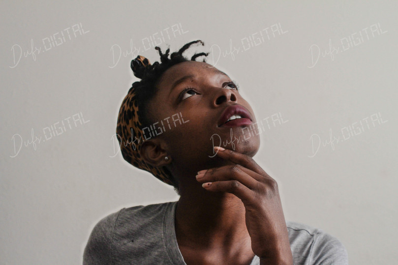 Thoughtful Woman Portrait
