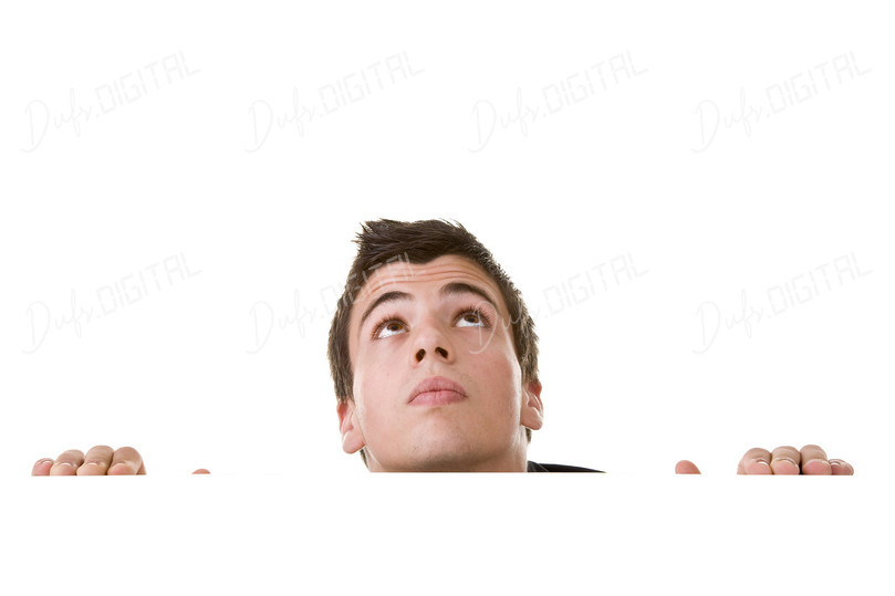 Contemplative Young Man