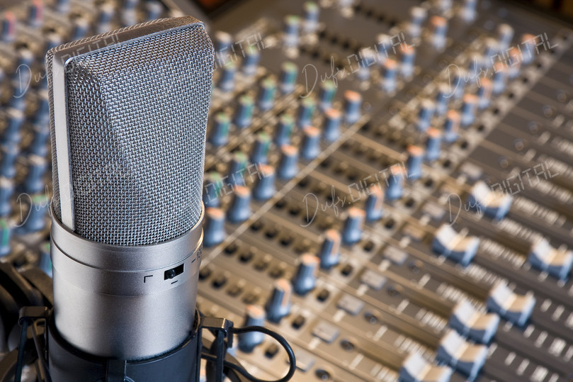 Studio Microphone Close-Up