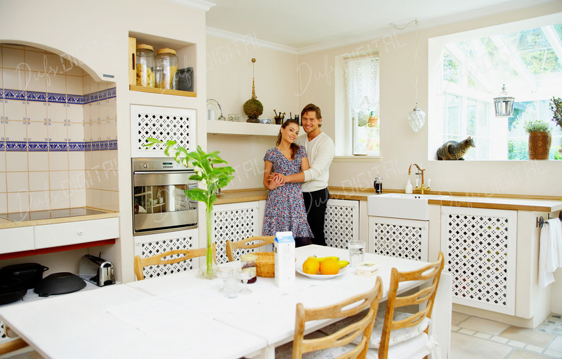 Cozy Kitchen Couple