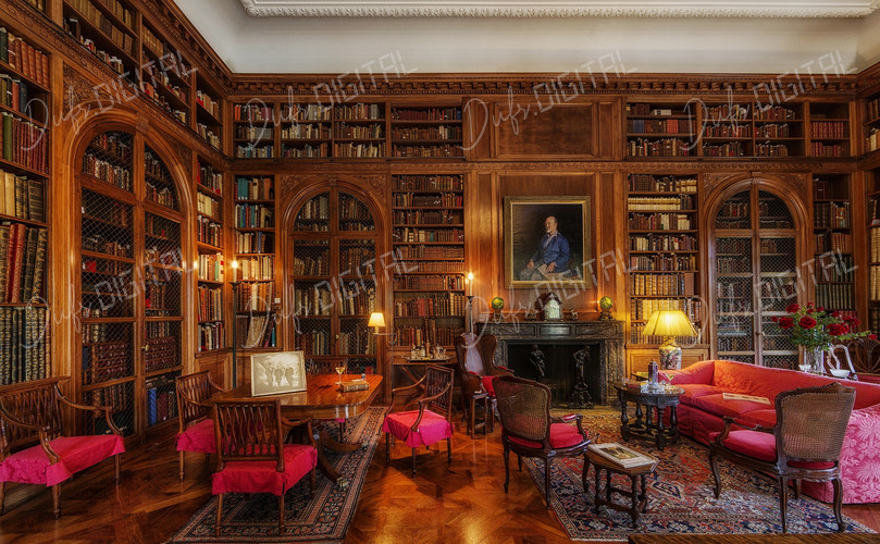 Elegant Library Interior