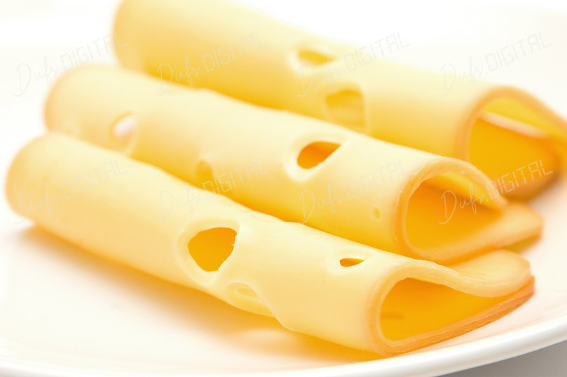 Cheese Slices Close Up
