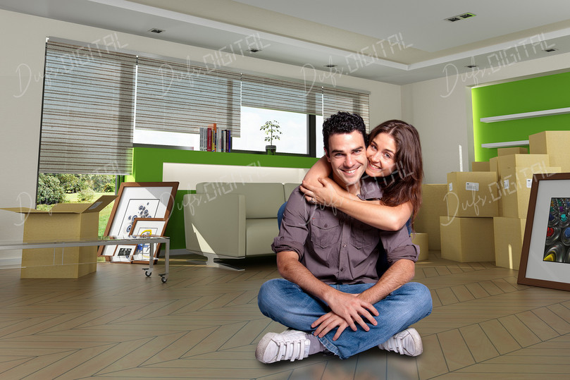 Happy Couple in Home