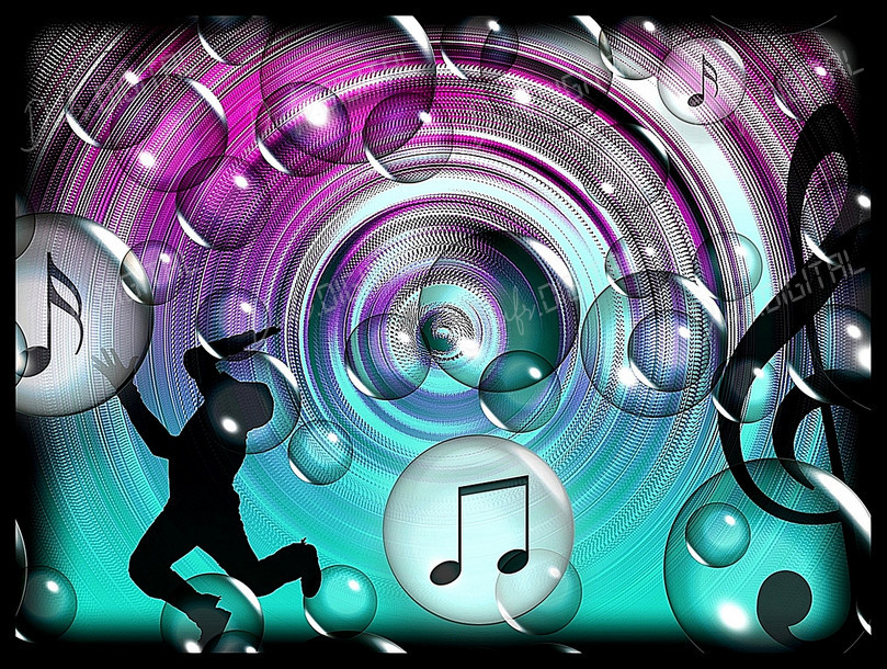 Musical Bubbles Abstract