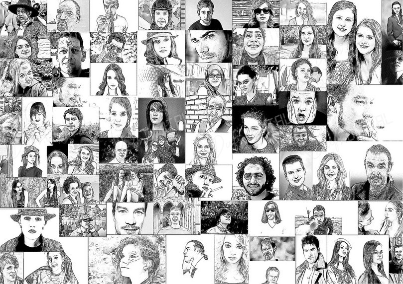 Diverse Portrait Collage