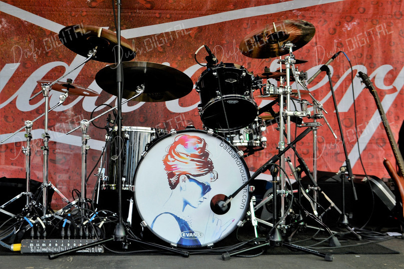 Drum Set at Concert