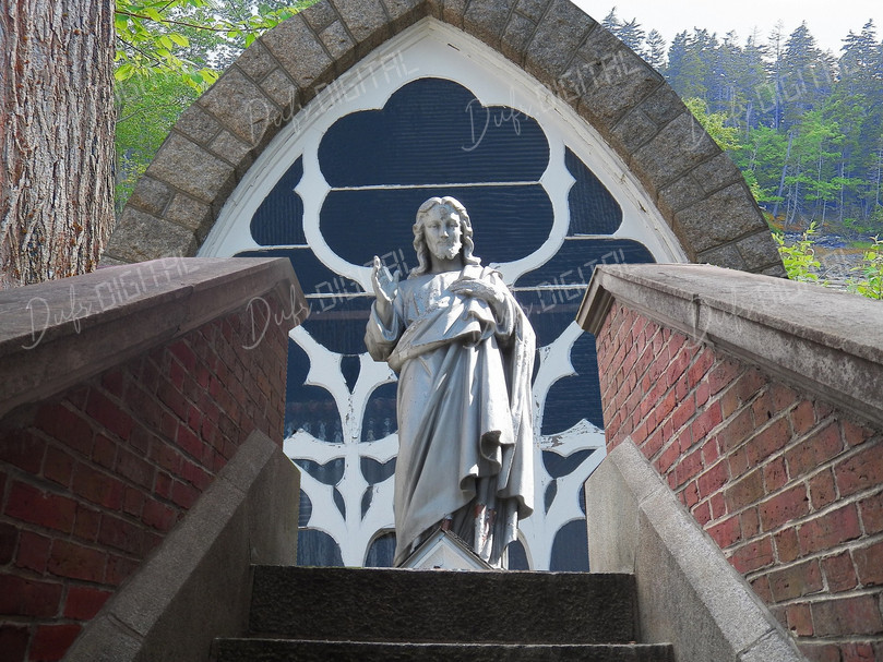 Statue at Stone Arch