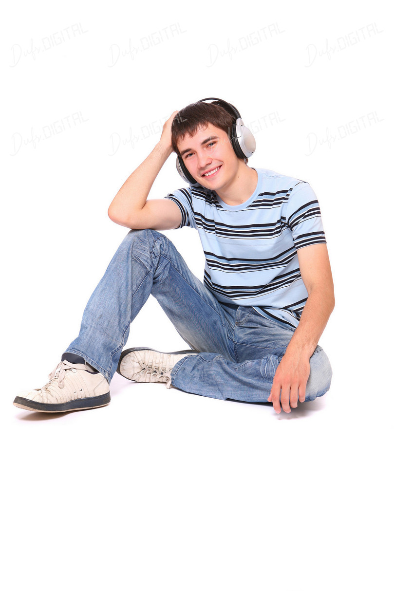 Teen Enjoying Music