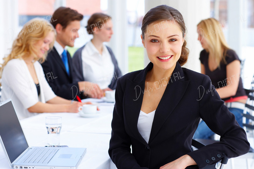 Professional Businesswoman Smiling
