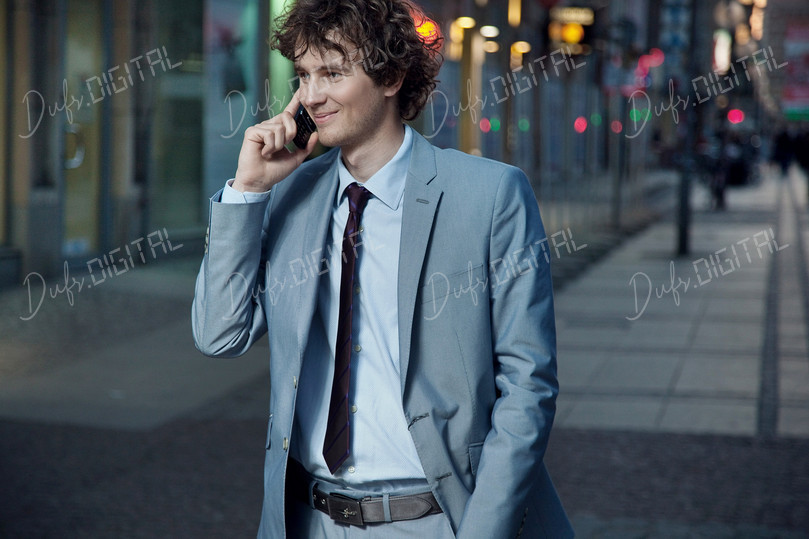 Businessman Talking on Phone