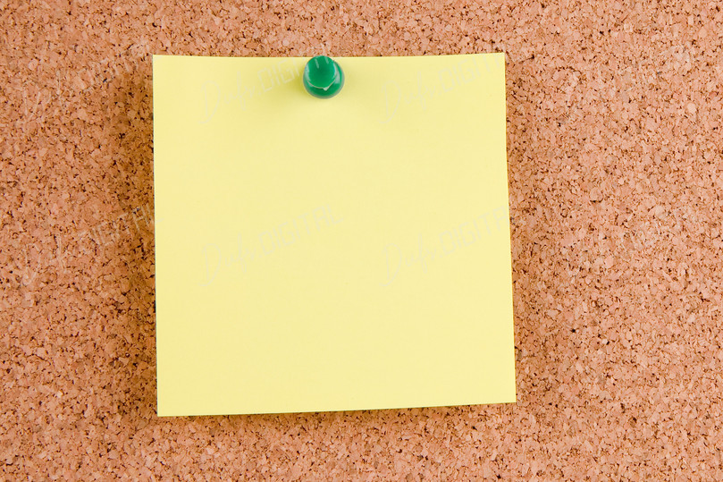 Corkboard Sticky Note