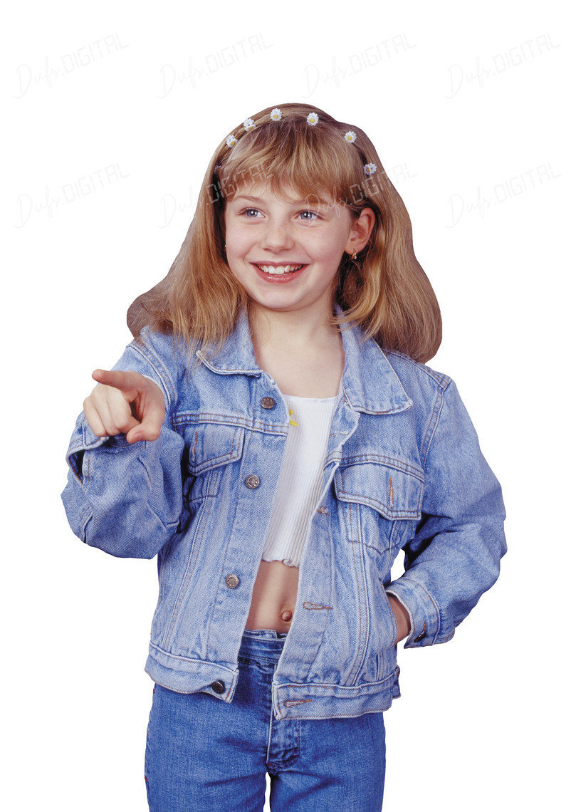 Smiling Girl in Denim