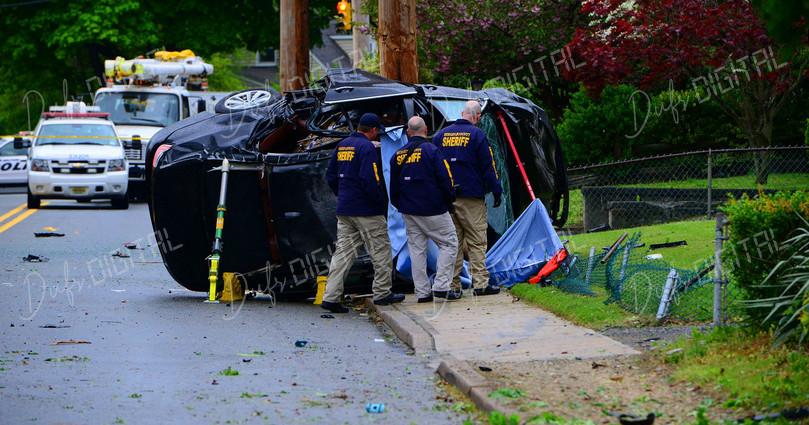 Car Accident Scene Aftermath