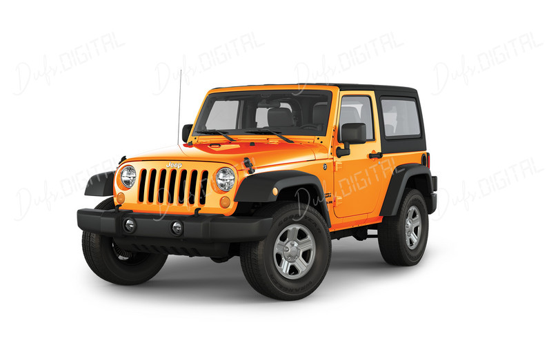 Vibrant Orange Jeep