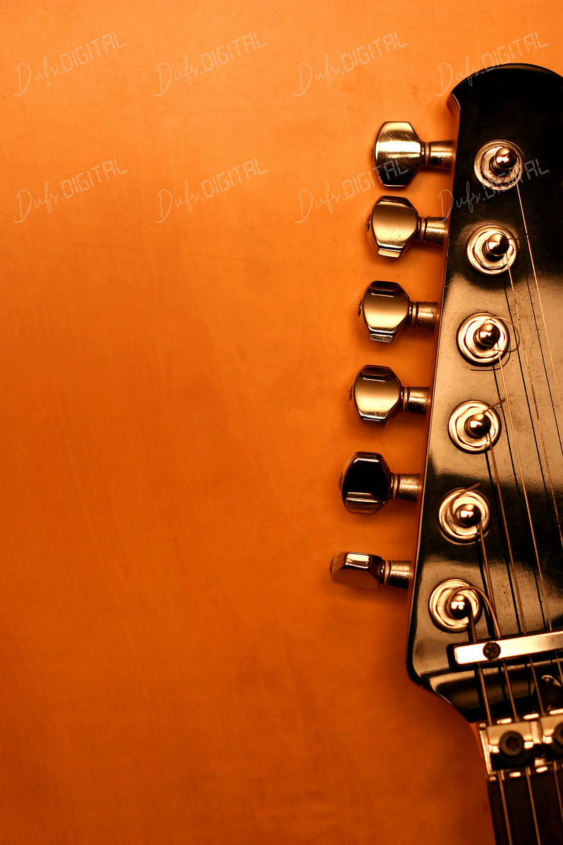 Guitar Headstock Close-Up