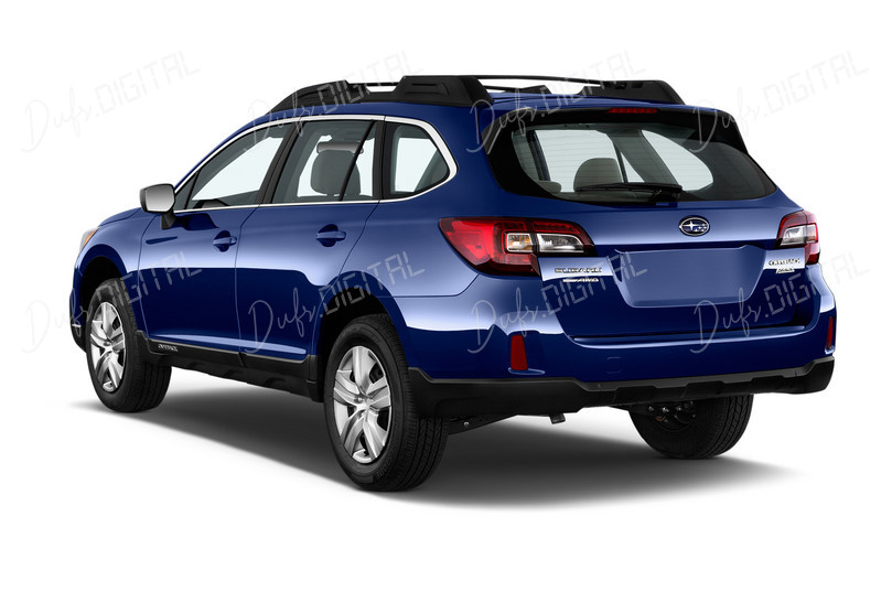 Blue SUV Rear View