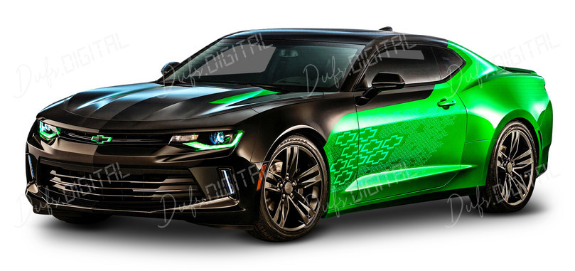 Sleek Green Camaro