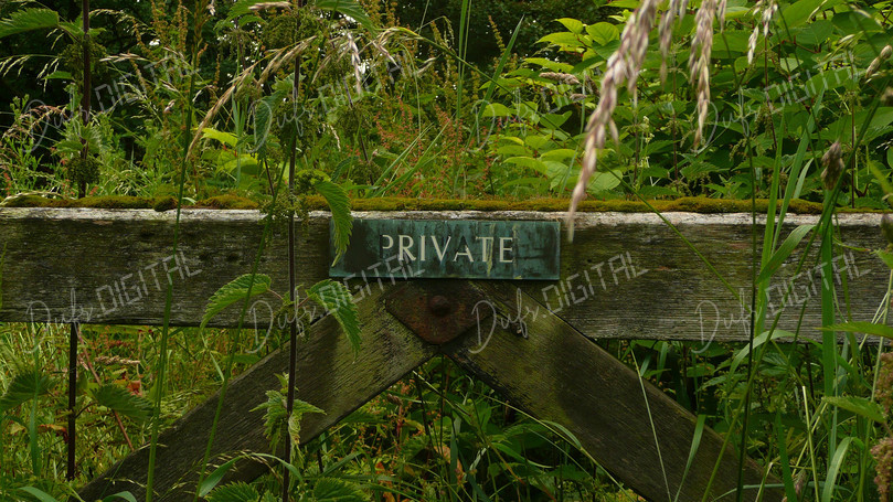 Private Gate Sign