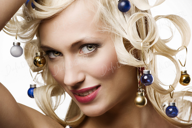 Festive Blonde Beauty