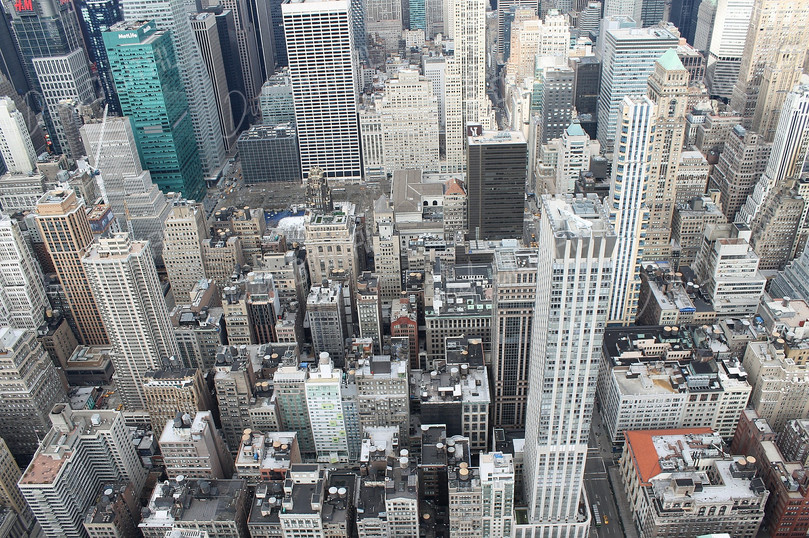 Urban Cityscape Aerial View