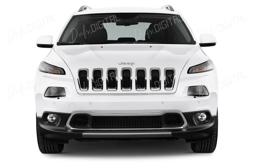 White SUV Front View