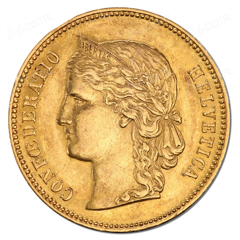 Golden Swiss Coin