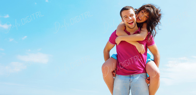 Happy Couple Outdoors