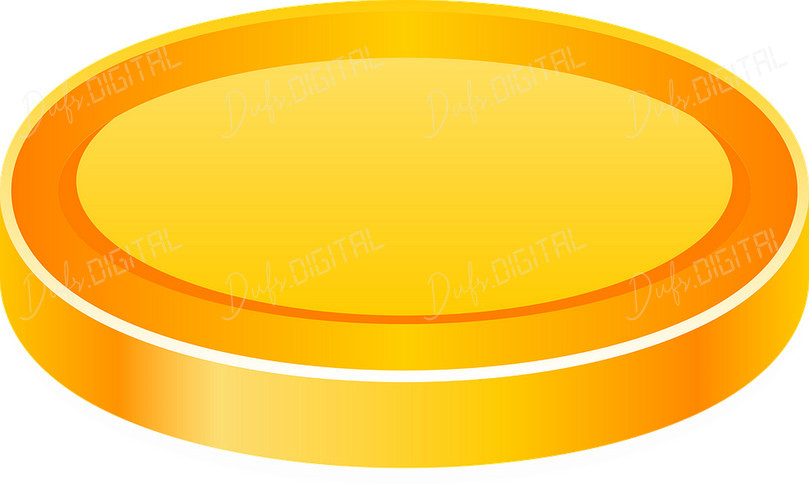 Golden Coin Illustration