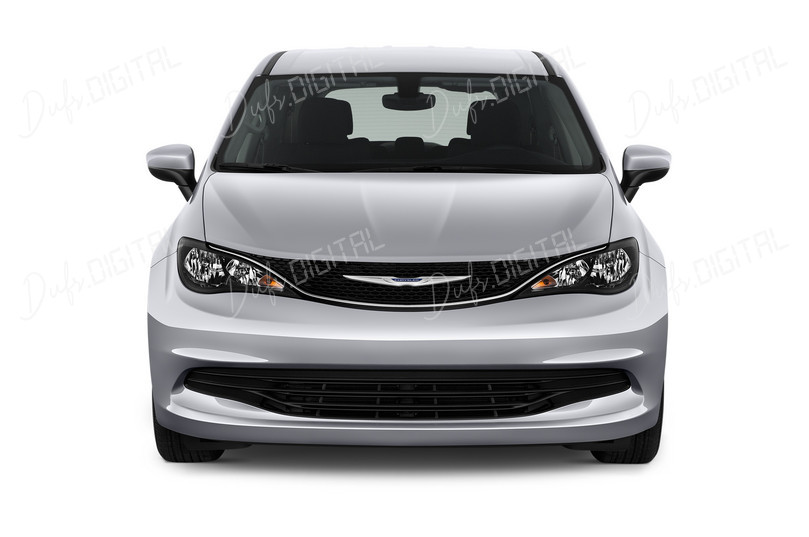 Modern Silver Minivan