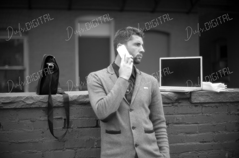 Businessman Talking on Phone