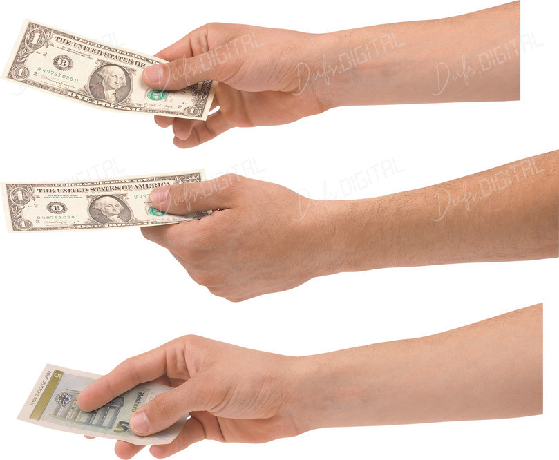 Hands Exchanging Money