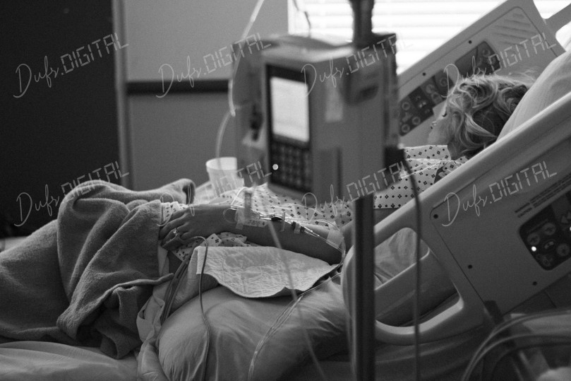 Patient in Hospital Bed