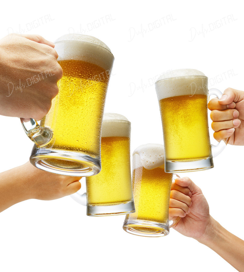 Cheers with Beer Mugs