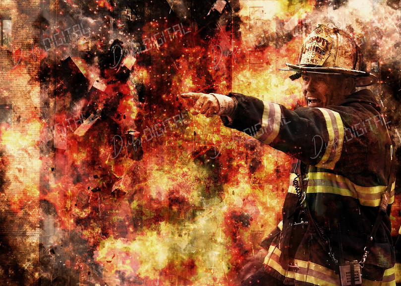 Heroic Firefighter Action