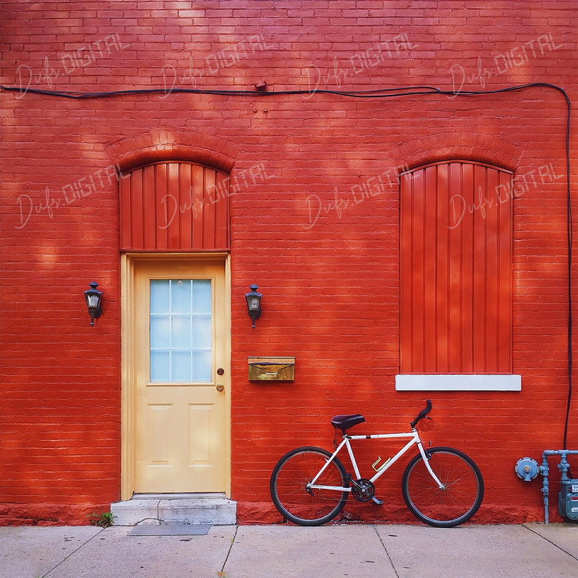 Vibrant Red Wall