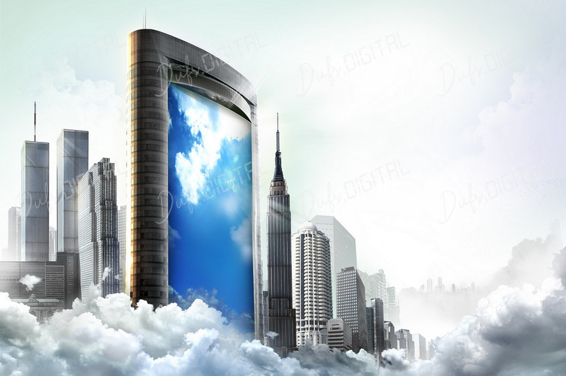 Futuristic Urban Skyline